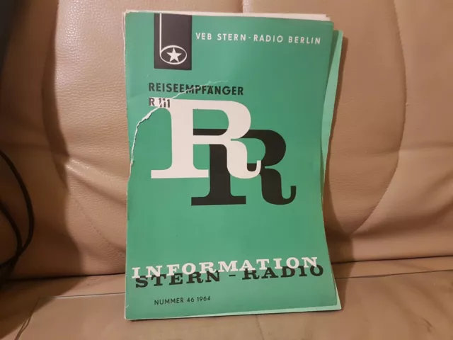 RFT Reiseempfänger R 111 Stern Radio Information Manual