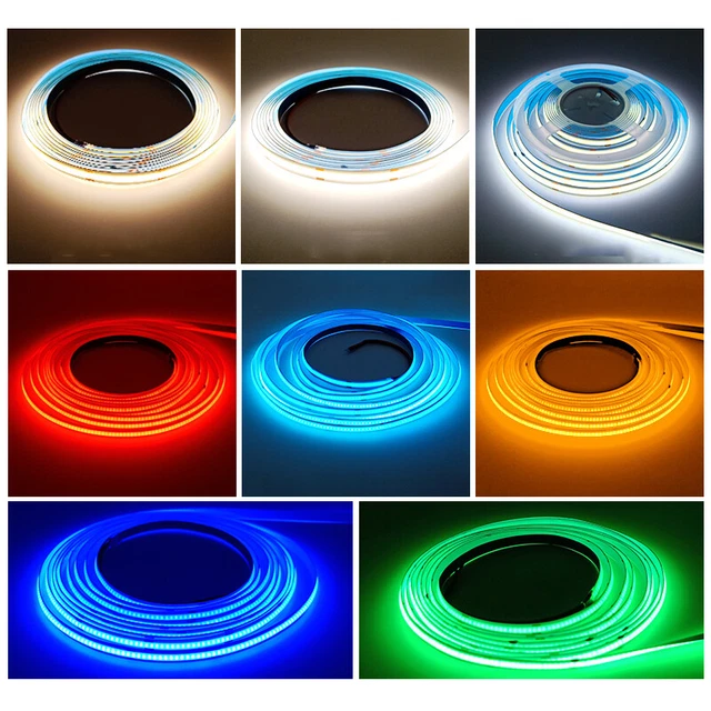 LED Neon Strip Lights – 8000K White, 12V/16.4ft, Flexible & Bendable, IP65 Waterproof Silicone, Cuttable Every 1cm, For Decor, Signs & Mood Lighting (Warm White)