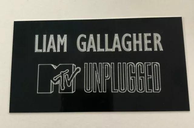 Liam Gallagher - 130x70mm Engraved Plaque / Plate for Signed Vinyl + Memorabilia