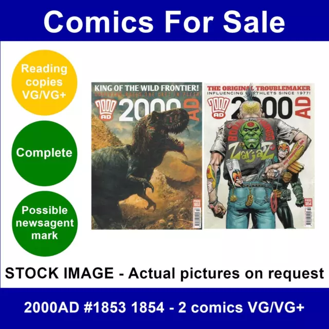 2000AD #1853 1854 - 2 comics VG/VG+