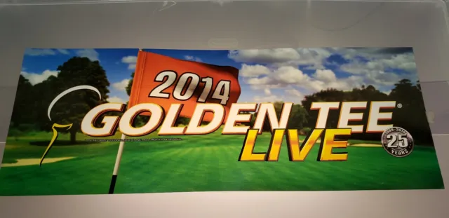 Golden Tee Live 2014 Video Arcade Game Translite Marquee, Atlanta (#304)