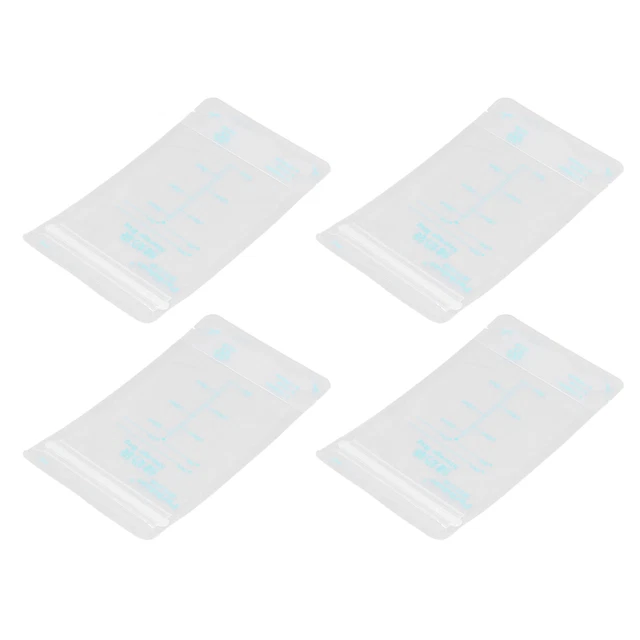 30 un. 200 ml bolsas de almacenamiento de leche materna grado alimenticio PET PE material almacenamiento de leche