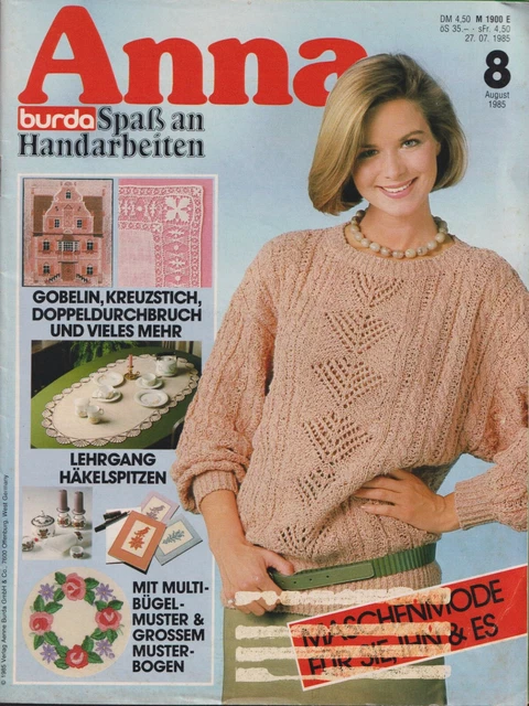 Anna BURDA Spaß an Handarbeiten 8 /1985