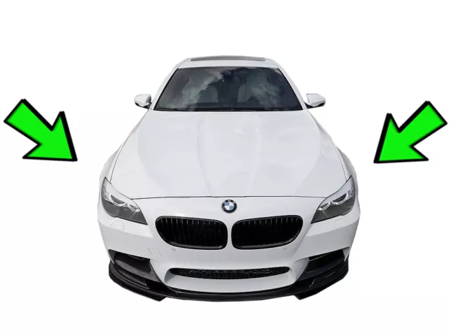 Headlight Bezel Evil Eye From ABS Black Fits for BMW F10 5er 2010-201