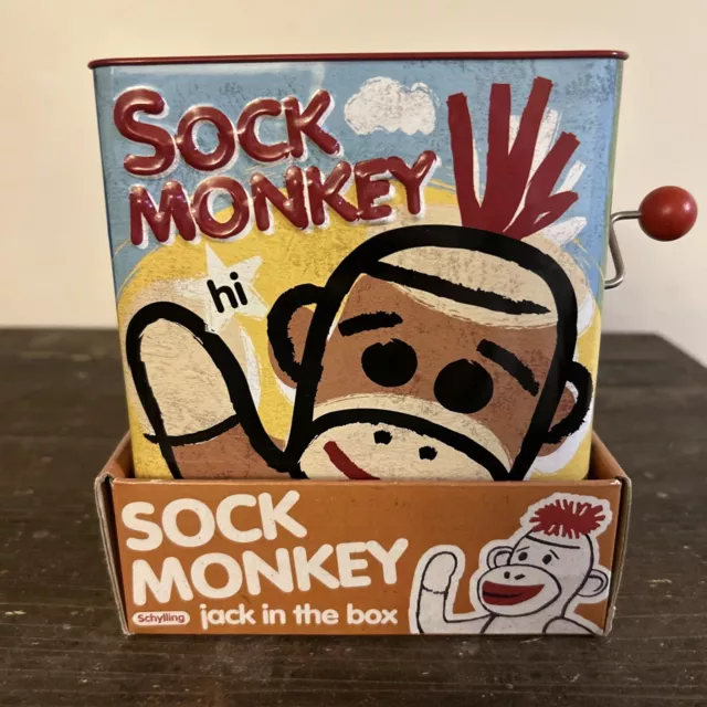 Schylling Sock Monkey Jack in the Box