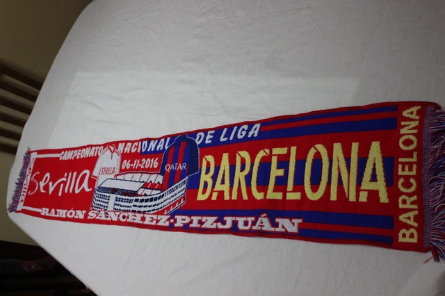 Écharpe Collector FC Barcelone / PSG - 1/4 De Finale 2013 - Scarf Barça Paris