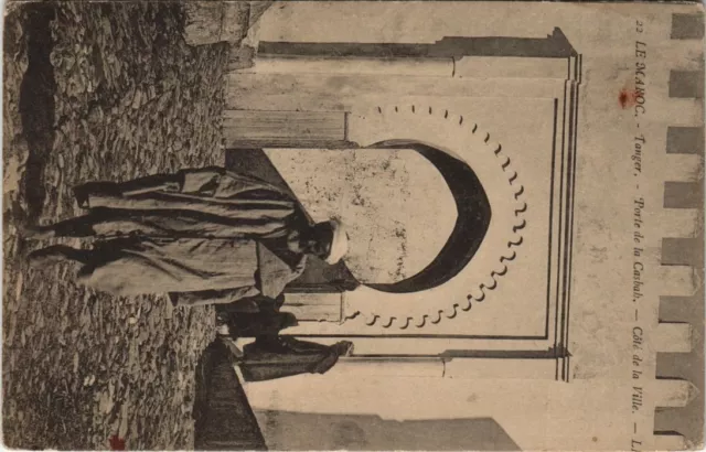 CPA AK MOROCCO TANGER Casbah Gate City Coast (38488)