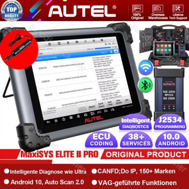 2023 Autel MaxiSys Elite II Pro Full Diagnostic Scanner ECU Programming Coding