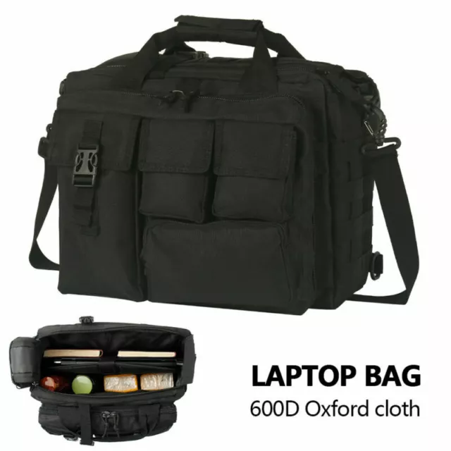 Mens Military Tactical Laptop Bag Briefcase Shoulder Messenger Nylon Handbag