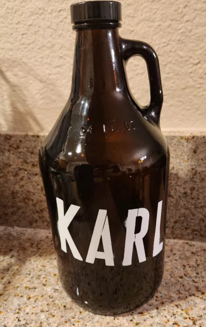 Karl Strauss Growler Craft Beer Jug Brown 64 oz Half Gallon Empty Bottle