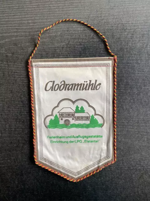 Antiguo Banderín/Banner Clodramühle - Ferienheim El LPG "Elstertal" - Berga