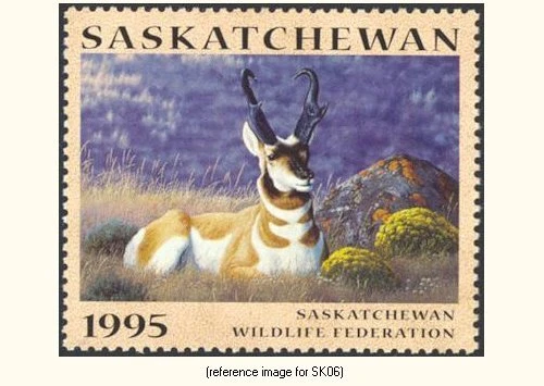 +SALE+ Canada(Saskatchewan) 1995 $6 Hab. (antelope)