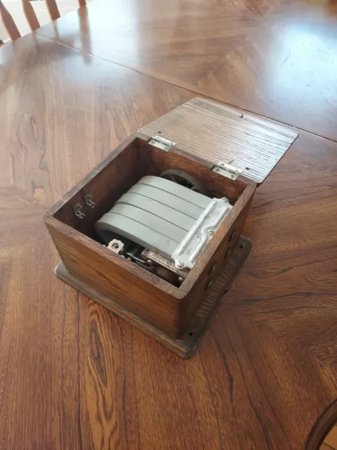 OLD Western Electric 299F Oak Telephone Phone Crank Generator Railroad 299 F
