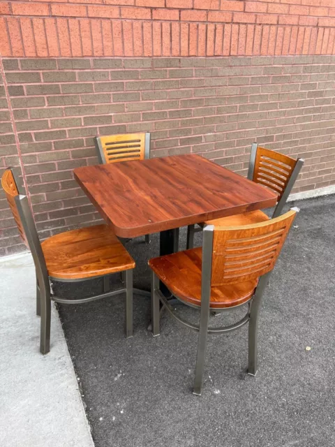 Restaurant Table And Chairs Set (2 Tables & 6 Chairs)