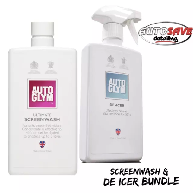 Autoglym Ultimate Screenwash 500Ml & De Icer 500Ml