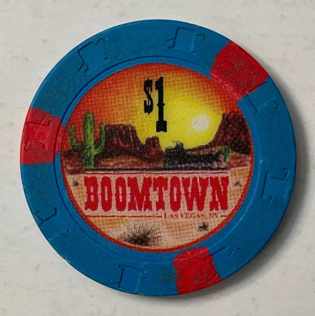 Boomtown Las Vegas Nevada $1 Casino Chip Old Obsolete