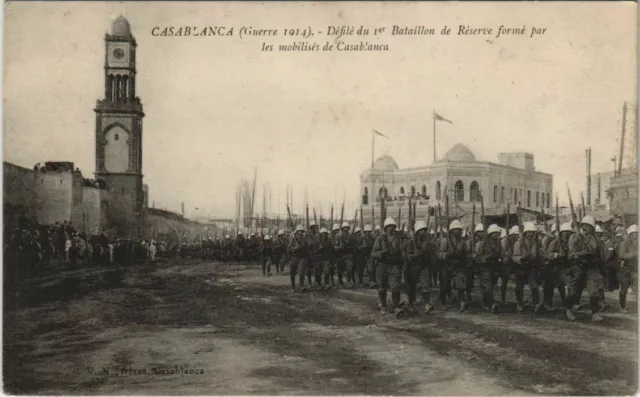 CPA AK MAROC CASABLANCA Parade (10028)