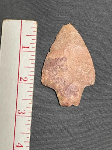 Authentic Missouri ADENA DICKSON Pink Chert Arrowhead Point ancient Artifact