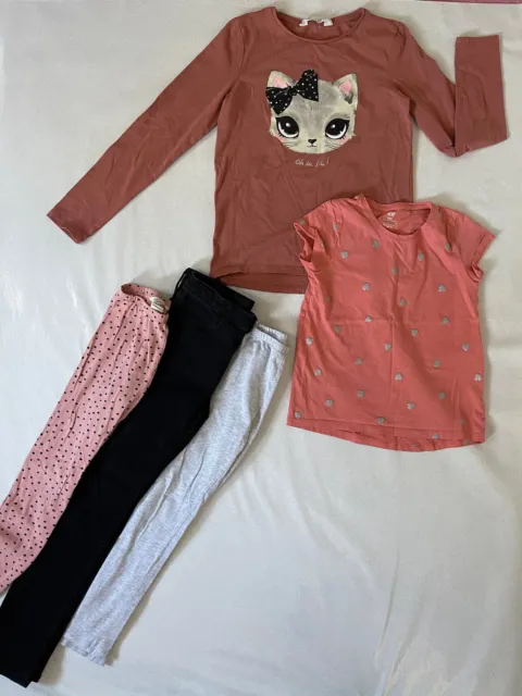 Girls, Bundle Tops ,Leggings & Jeans  Ages, 7 To 8 +