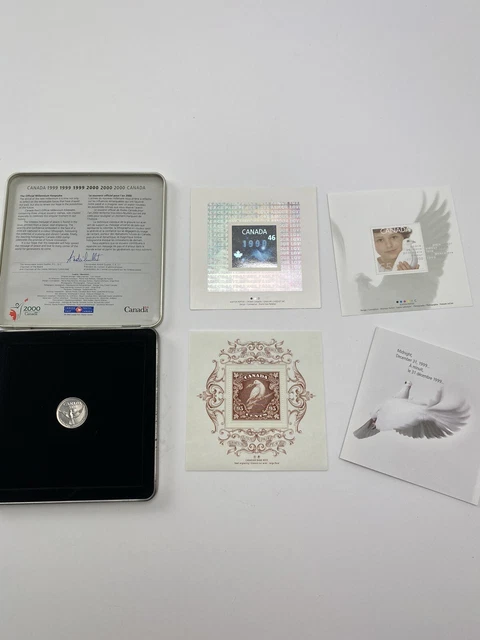 Millennium Quarter And Stamps 2000 Canada