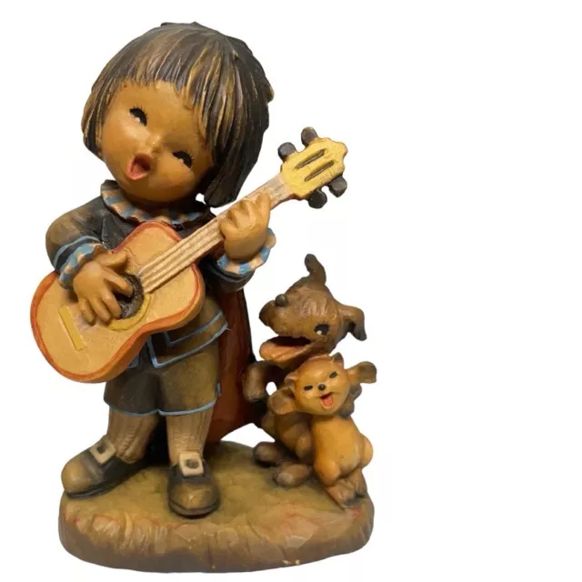 ANRI Ferrandiz 6" Hand Carved Wooden Figurine “Romeo Playing Guitar”  Superior