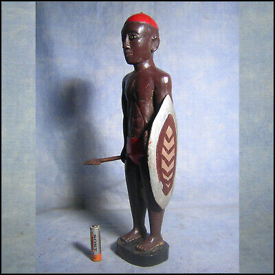 GUERRIER BAOULE Afrique AFRICANTIC art africain african statue africaine baule