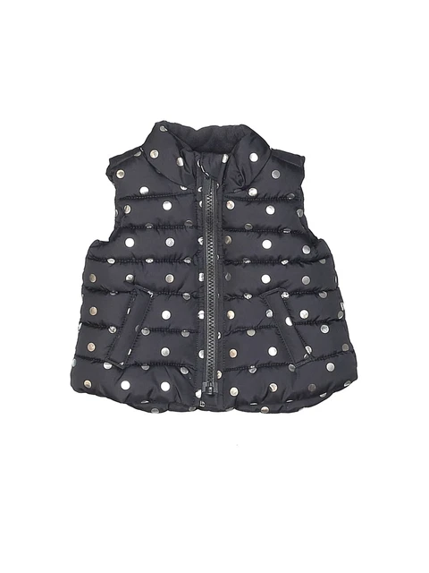 Old Navy Girls Black Vest 0-3 Months