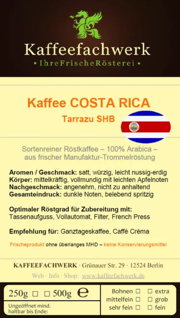 Mittelamerika Kaffee Probierpaket 2x500g ♥ Costa Rica + Guatemala Kaffee Bohnen 2