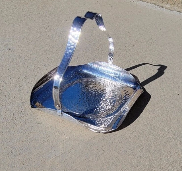 APOLLO BERNARD Rice's Sons Hammered Silver Plate E.p.n.s Tray