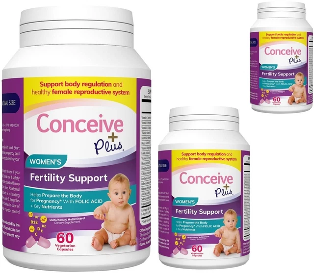 CONCEIVE PLUS FERTILITY Support Womens Body Health Regulation Minerals ...