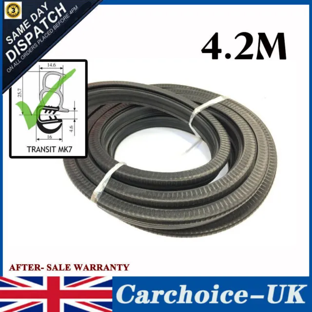 For Ford Transit Diesel Mk7 Door Weatherstrip Rubber Seal Front Right/Left 06-14