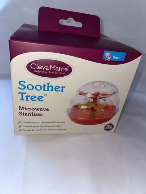 ClevaMama Soother Tree® Sterilizer for Microwave (up to 6 Dummies), Ultra -