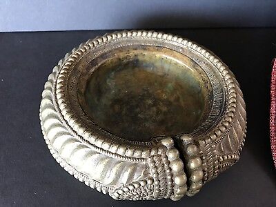 Old North India Silver Plated Bracelet / Change Bowl / Ashtray  …beautiful detai 3