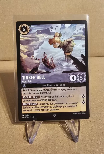 Tinker Bell Giant Fairy 193/204 Super Rare Disney Lorcana: The First Chapter