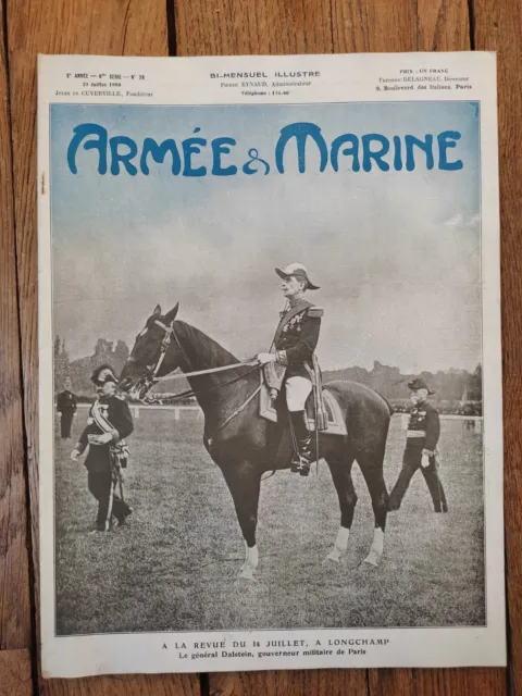 "Armée Et Marine",1906,Pur Sang,Ecole Navale,Raid Vittel,Transatlantique,Deutsch