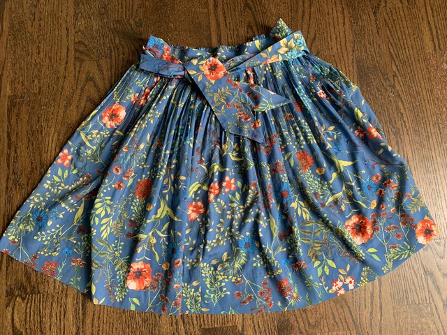 ISANI Target Skirt 8 Floral A Line Pleated High Waisted Above Knee Womens