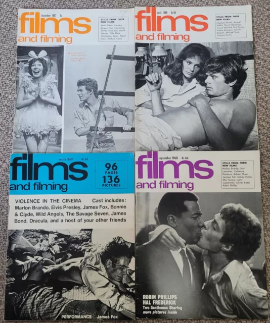 JOB LOT 4 Films and Filming Magazines 1967-1969 Vintage LOT 2