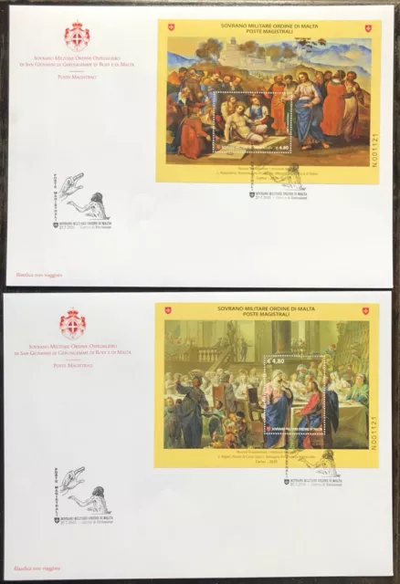 Smom 2020 2 Versandtaschen Umschlag FDC Neue Testament die Wunder Von Jesus