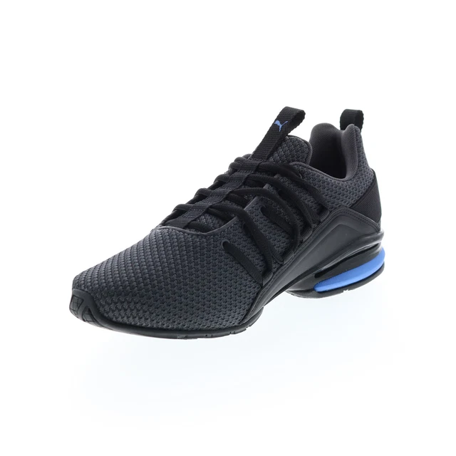 Puma Axelion Two-Tone 37719002 Mens Gray Canvas Athletic Running Shoes 4