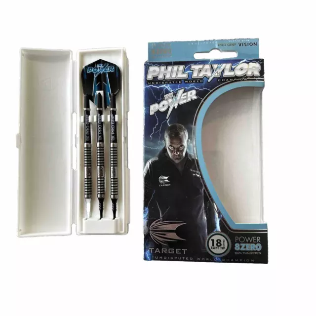 Target Soft Darts Phil Taylor Power 8zero Softtip  Softdart 18gr 80% Tungsten