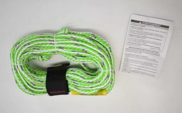 Kwik Tek Green Gray White Tow Rope Replacement Airhead Towing Inflatable Tube