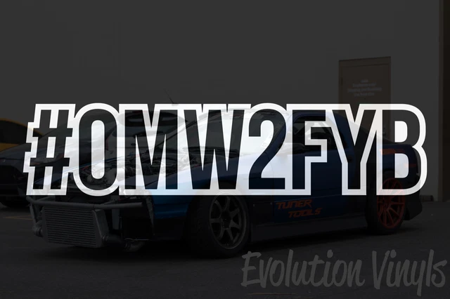JDM 'Tow' Sticker Decal V2 - Lowered Static Stance / Drift / Slammed Racing - Evolution Vinyls