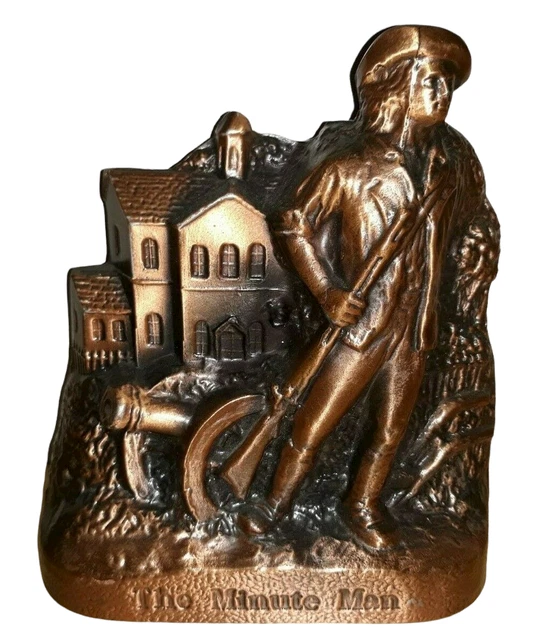 The Minute Man First Federal Hendersonville NC Metal Copper Coin Bank Banthrico