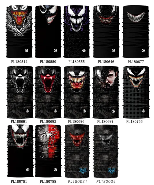 Spider Man Venom Face Mask Neck Gaiter Motorcycle Balaclava Ski Bandana Cosplay 2
