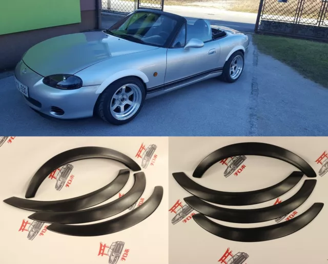 Mazda MX5 MK1 MK2 Fender Flares Wheel Arches Extensions Wide Body Kit SET 4 PCS