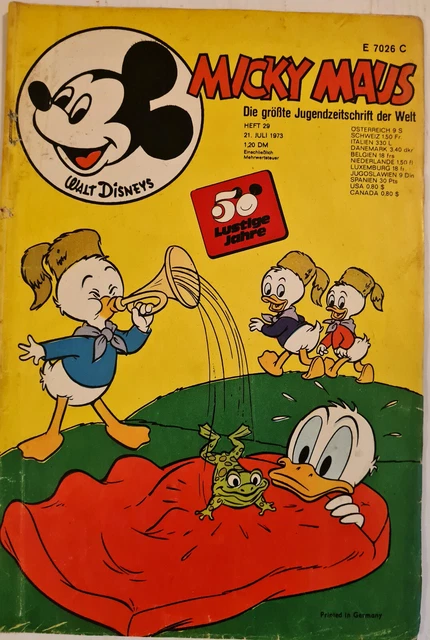 Micky Maus Comic Heft Nr.29 1973 mit SB+GS (033)