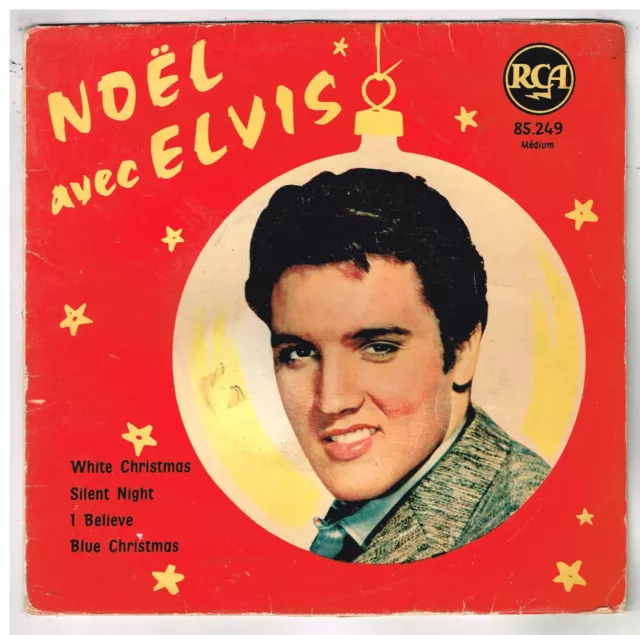 Elvis PRESLEY    "Noel"   White  Christmas                 7" 45 Tours EP