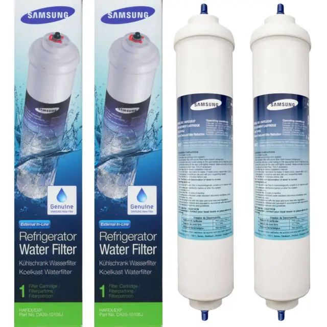 2x Original Samsung DA29-10105J Wasserfilter Filter HAFEX/EXP Kühlschrank 3785 L