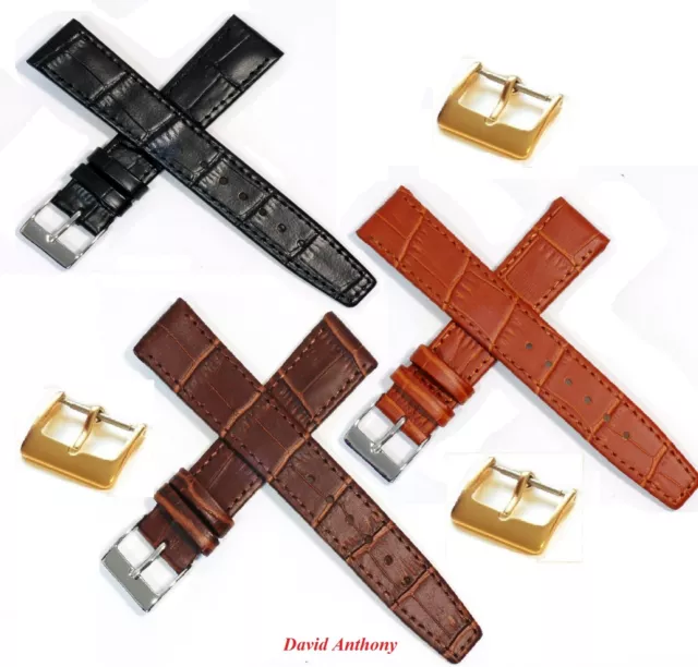 Quality EASY QUICK FIT OPEN ENDED Brown,Tan Leather Strap For Your Vintage Watch