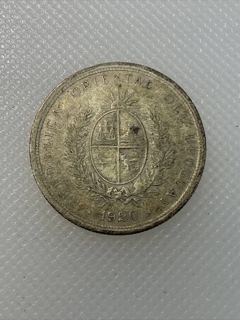 1920 Uruguay 20 Centimos E1